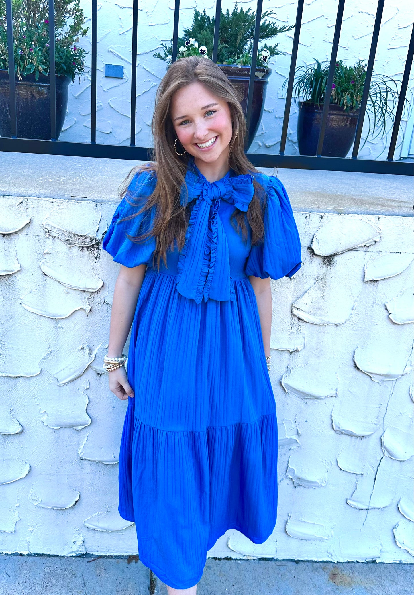 Royal Blue Midi Dress