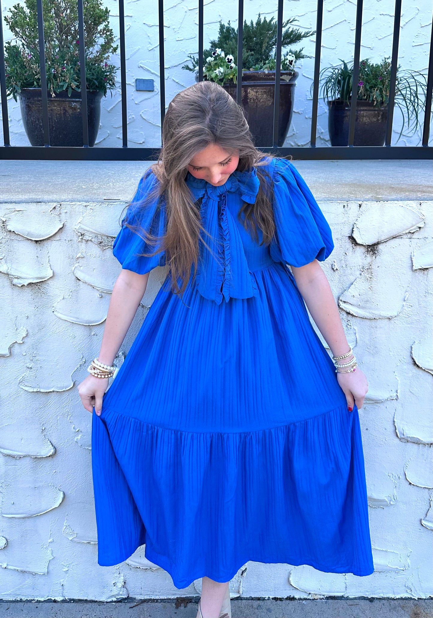 Royal Blue Midi Dress