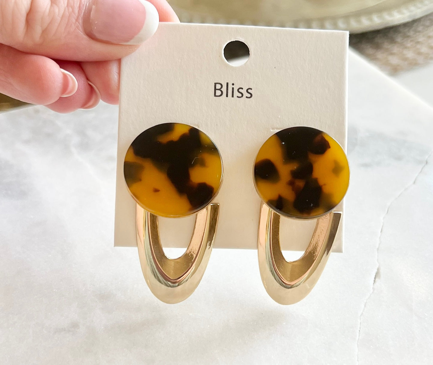 Gold Tortoise Earrings