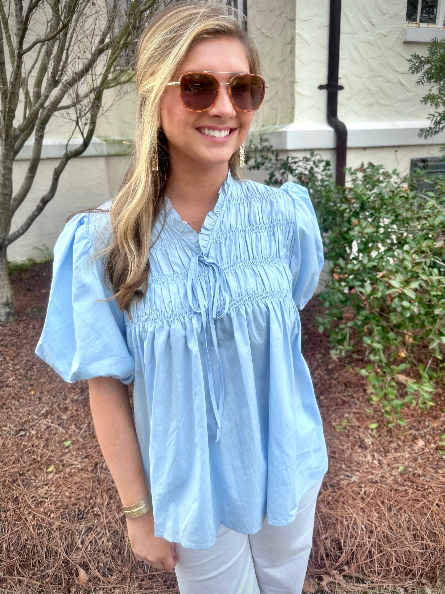 Baby Blue Blouse
