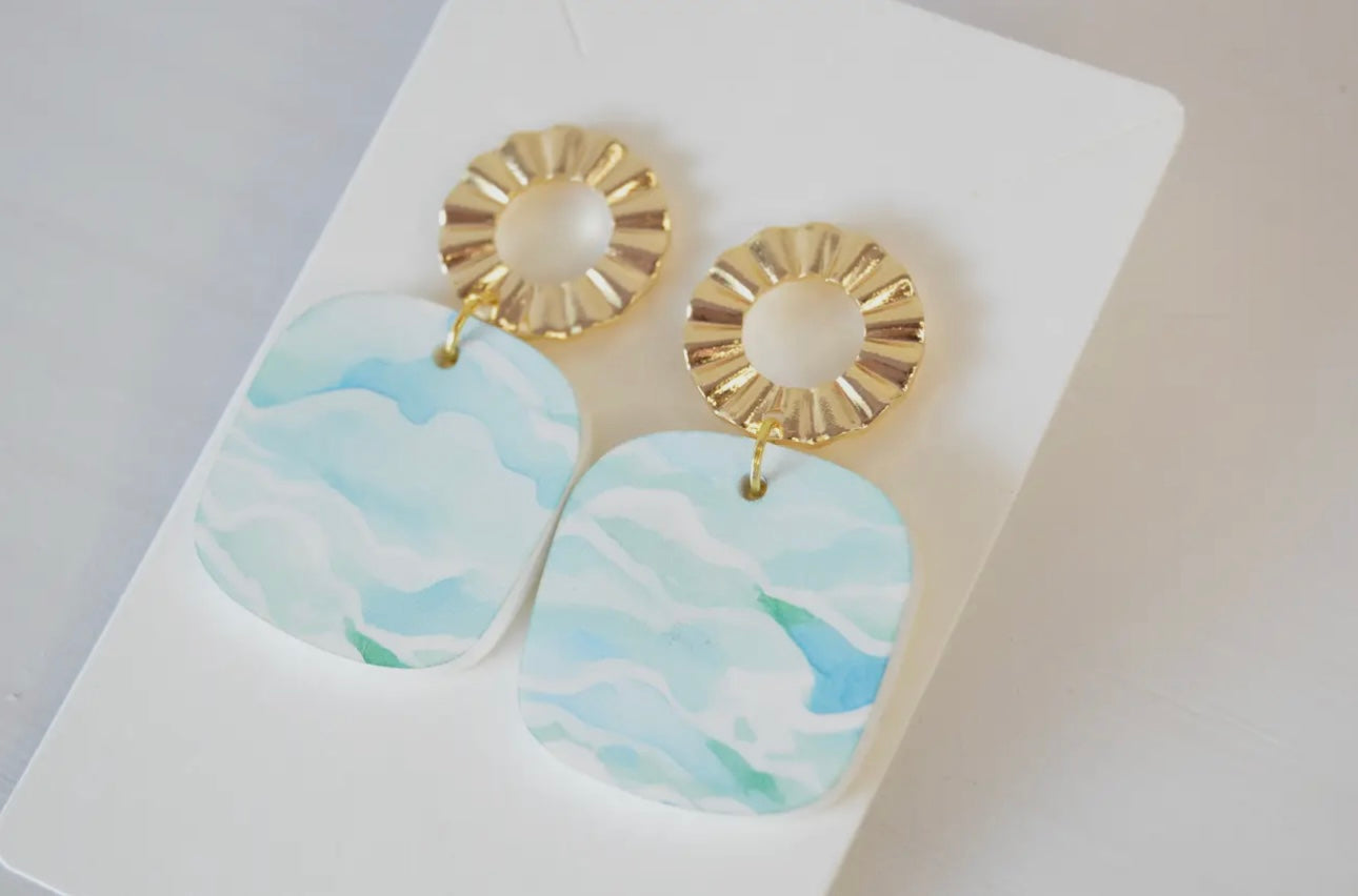 Ocean Wave Earrings