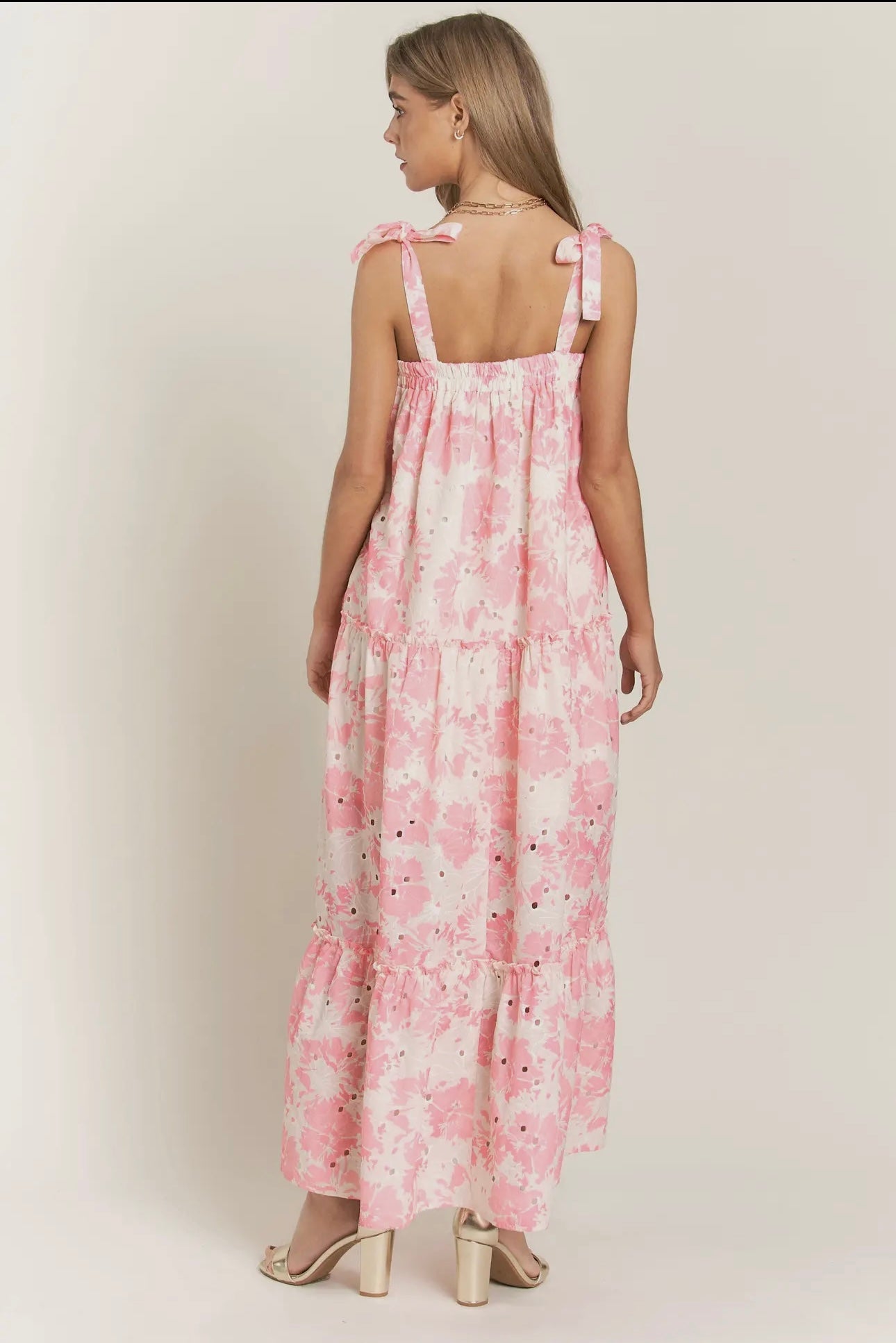 Creamy Rose Maxi Dress
