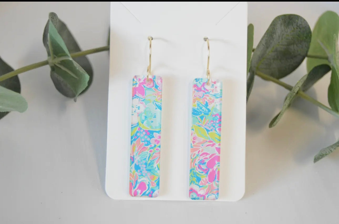 Colorful Bar Earrings