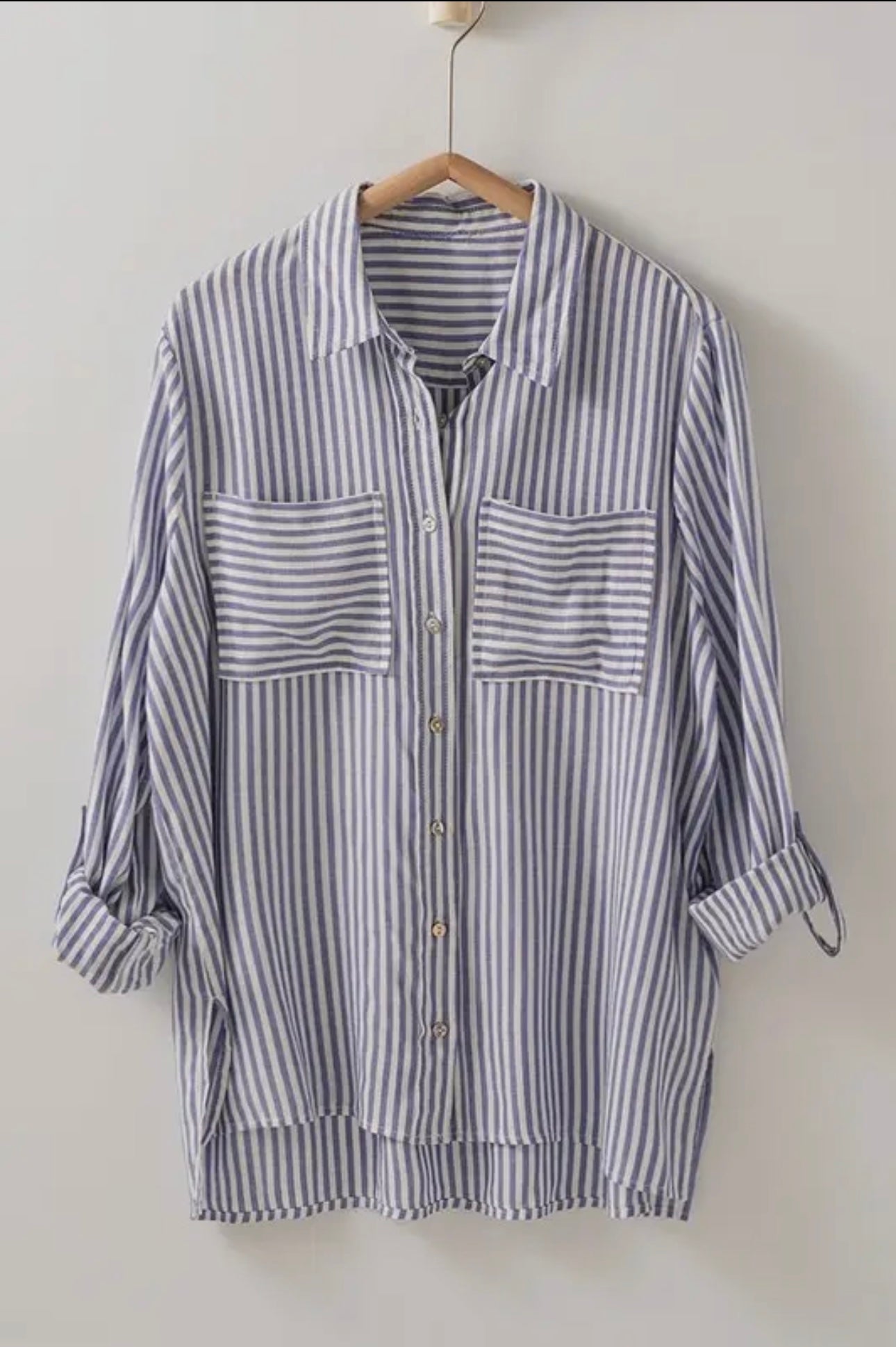 Blue Striped Button Down
