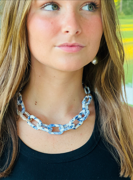 Blue Statement Necklace