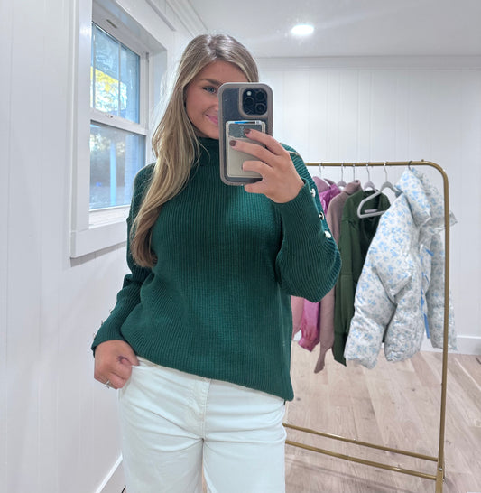 The perfect green sweater