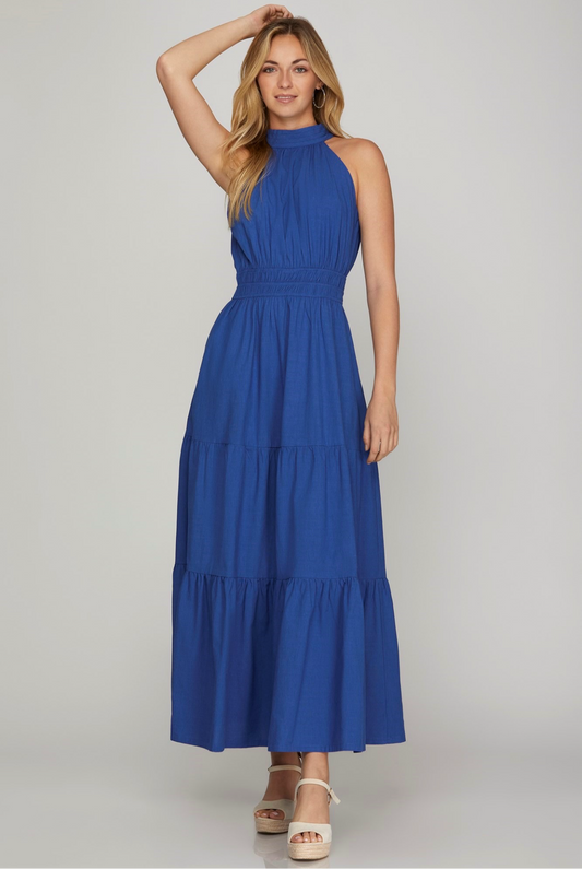 Royal Blue Maxi Dress