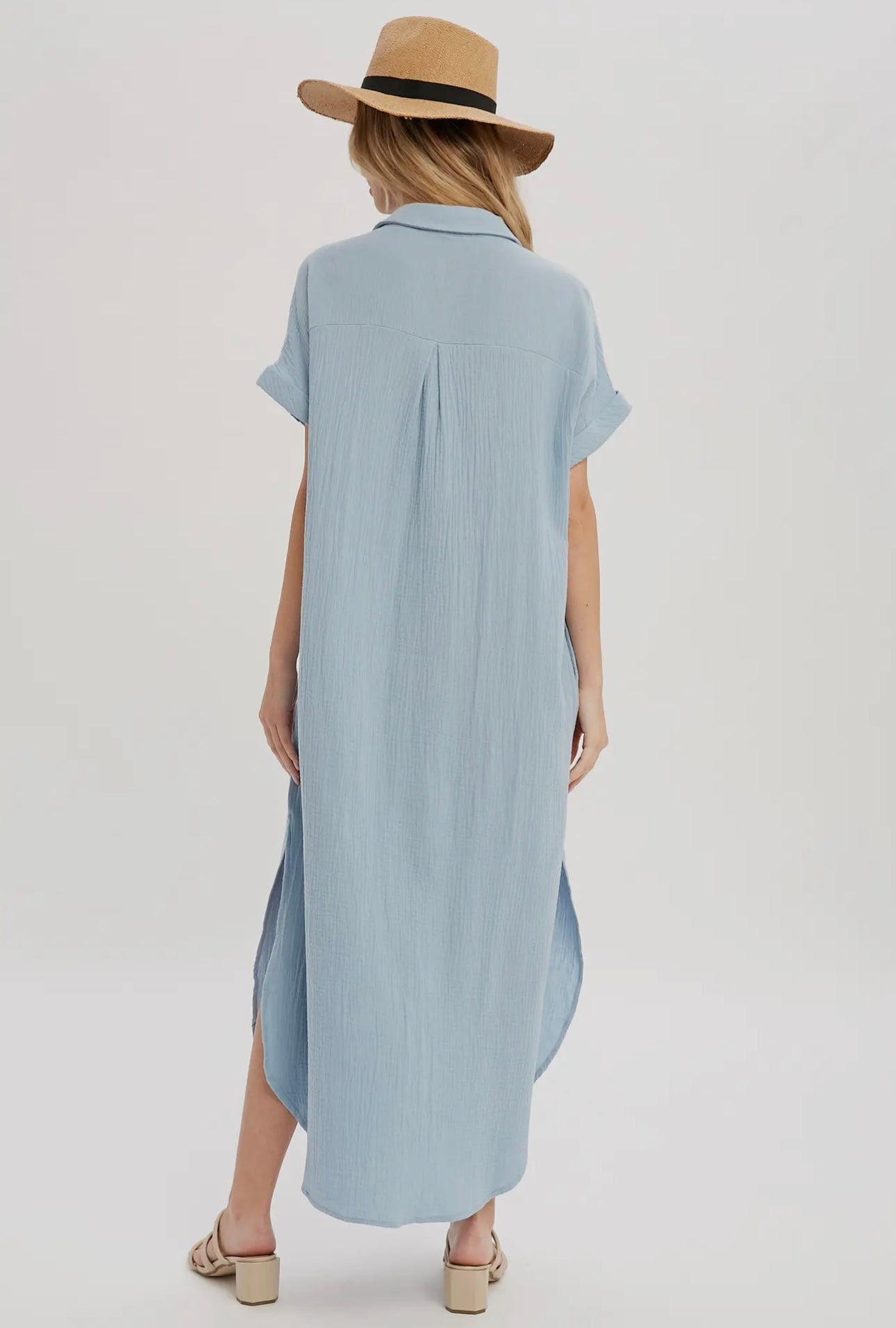 Button Down Maxi Dress